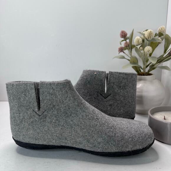 Glerups Natural Wool Boot with Rubber Sole Dark Gray Men 13/EU47 Light wear - Picture 6 of 9